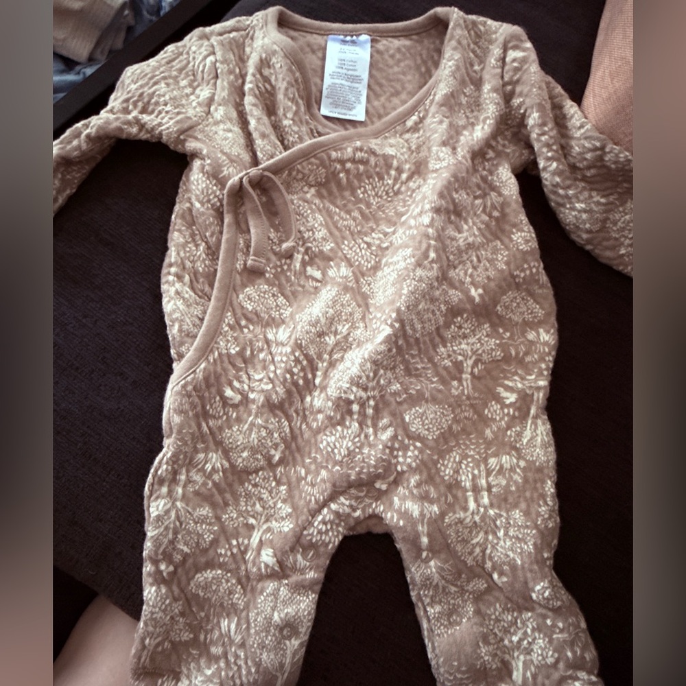 Gerber Tan Patterned Kids One Piece